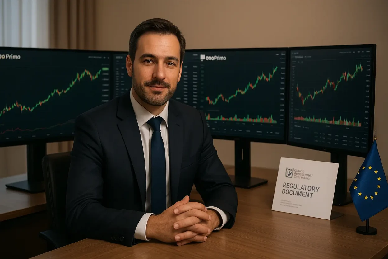 Investitore europeo che utilizza Doo Prime regolamentata da CySEC